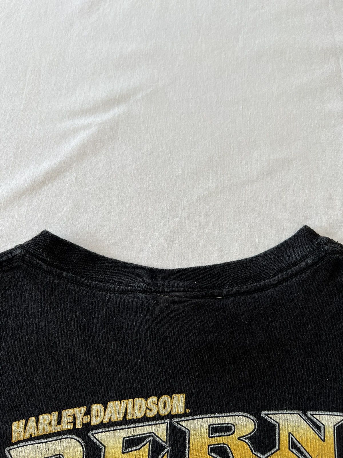 Band Tees × Harley Davidson × Vintage Vintage 2000s Harley Davidson Motorcycles Faded Black Tee Size US XL / EU 56 / 4 - 16 Thumbnail