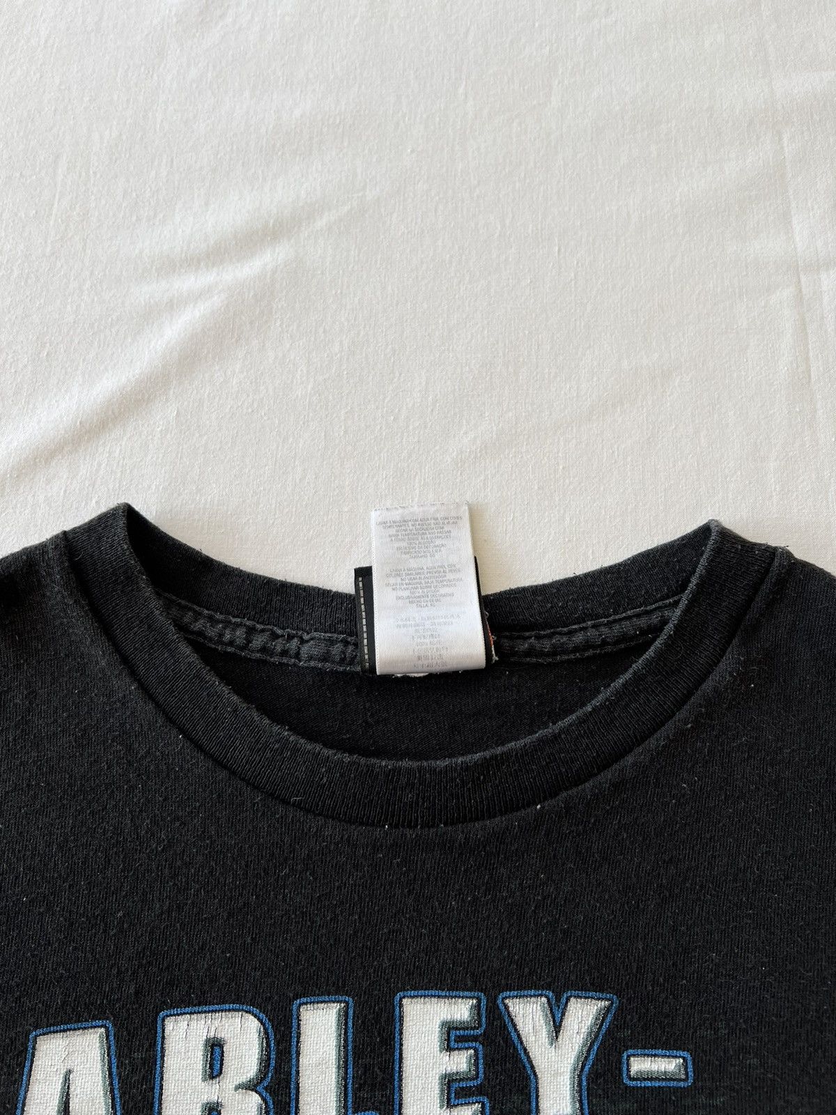 Band Tees × Harley Davidson × Vintage Vintage 2000s Harley Davidson Motorcycles Faded Black Tee Size US XL / EU 56 / 4 - 8 Thumbnail