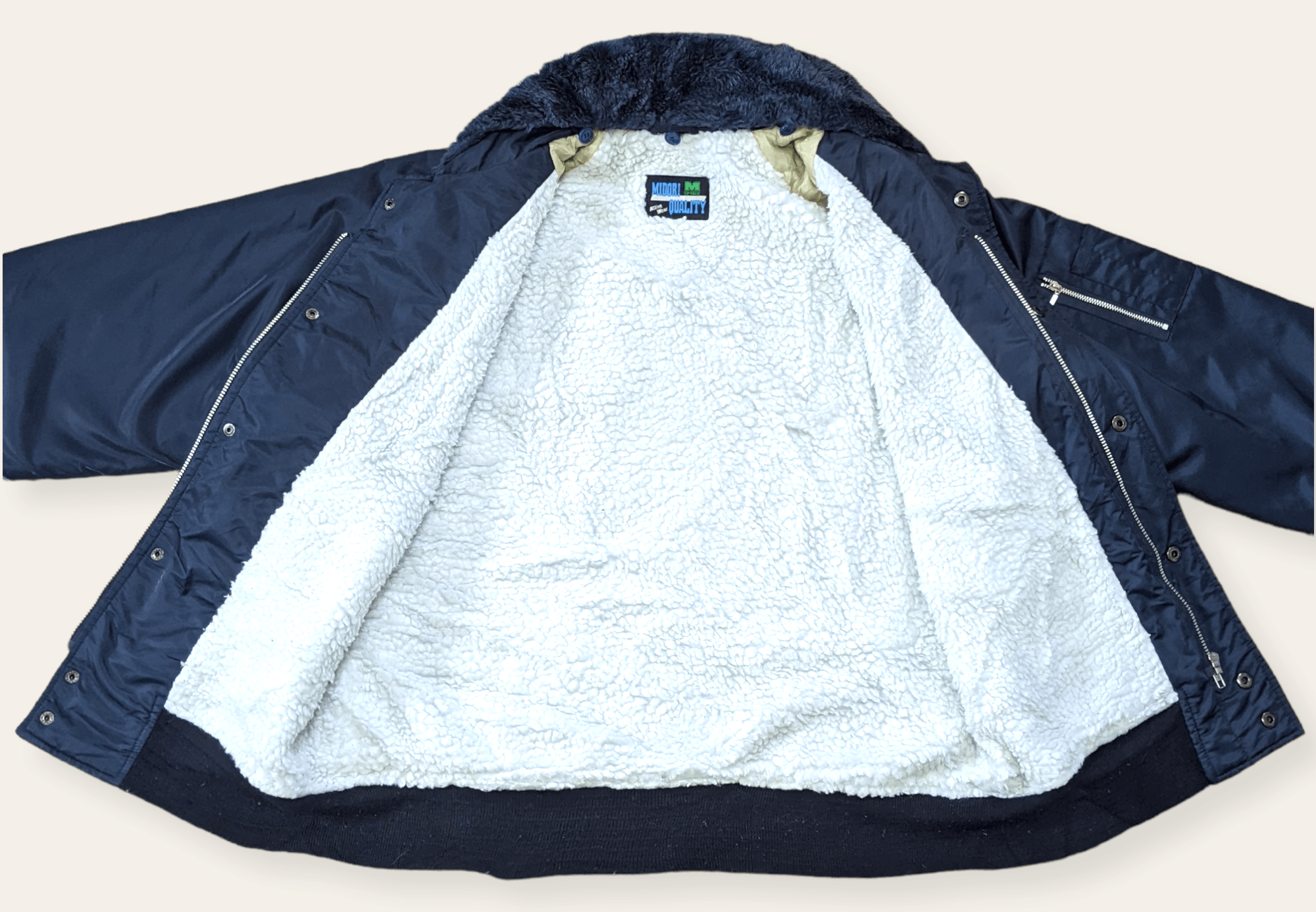 Japanese Brand × Vintage Vintage 90s Japanese Brand Midori MA-1 Style Bomber Jacket Size US XL / EU 56 / 4 - 9 Thumbnail