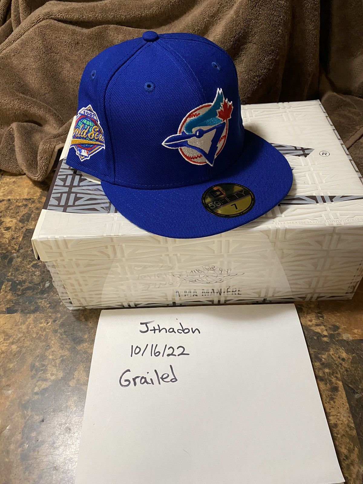 Toronto Blue Jays New Era 59fifty hat size 7 blue new