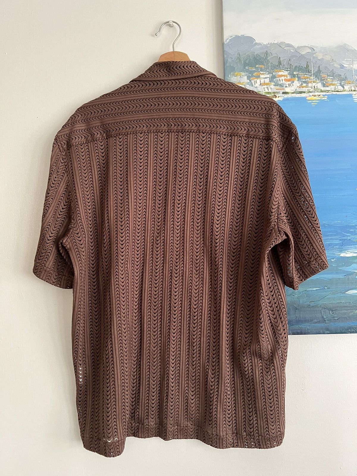 CMMN SWDN Brown Mesh Shirt Size US S / EU 44-46 / 1 - 4 Thumbnail