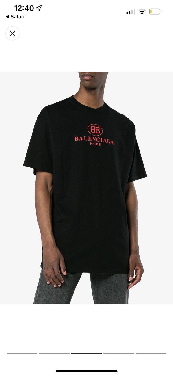 Balenciaga BALENCIAGA BB MODE RED T SHIRT Grailed