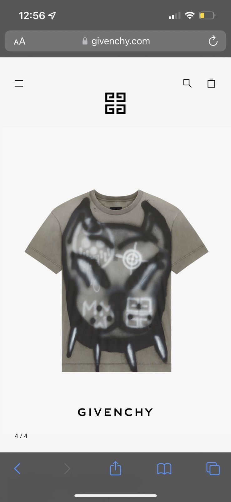 Givenchy Givenchy x Chito Oversized t-shirt with tag effect dog print ...