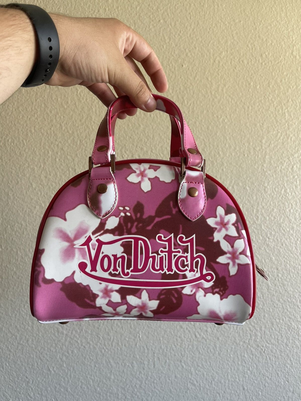 Von Dutch floral orders y2k bowler bag