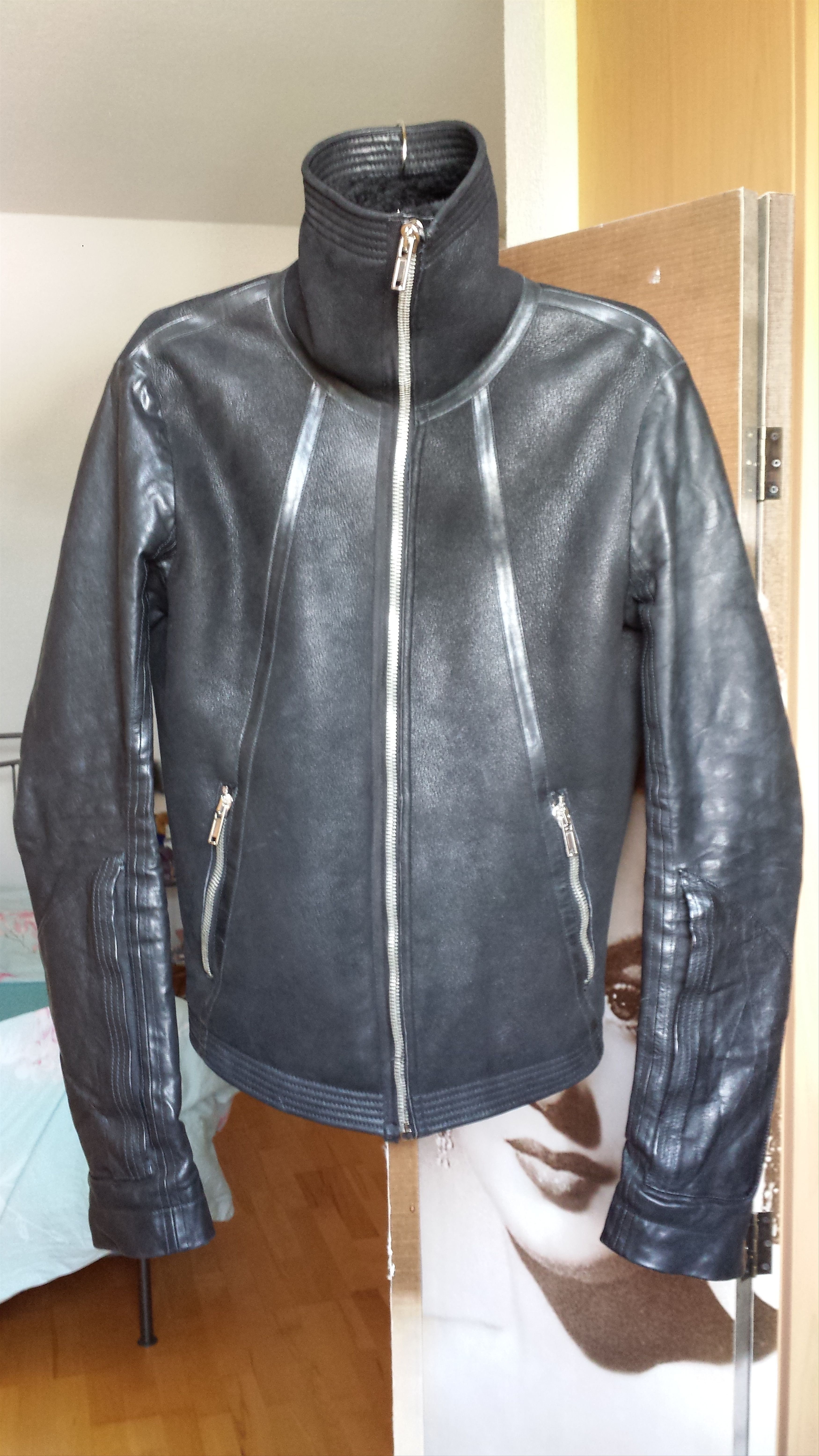 Rick Owens Sale! Shearling Leather Jacket Size US S / EU 44-46 / 1 - 4 Thumbnail