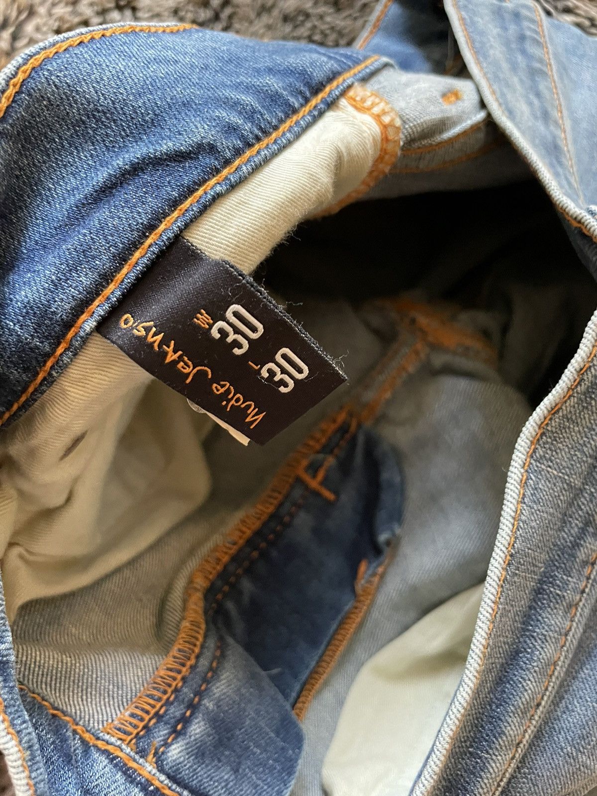 Nudie Jeans Nudie Tight Terry blue denim jeans size 30 Size US 30 / EU 46 - 4 Thumbnail