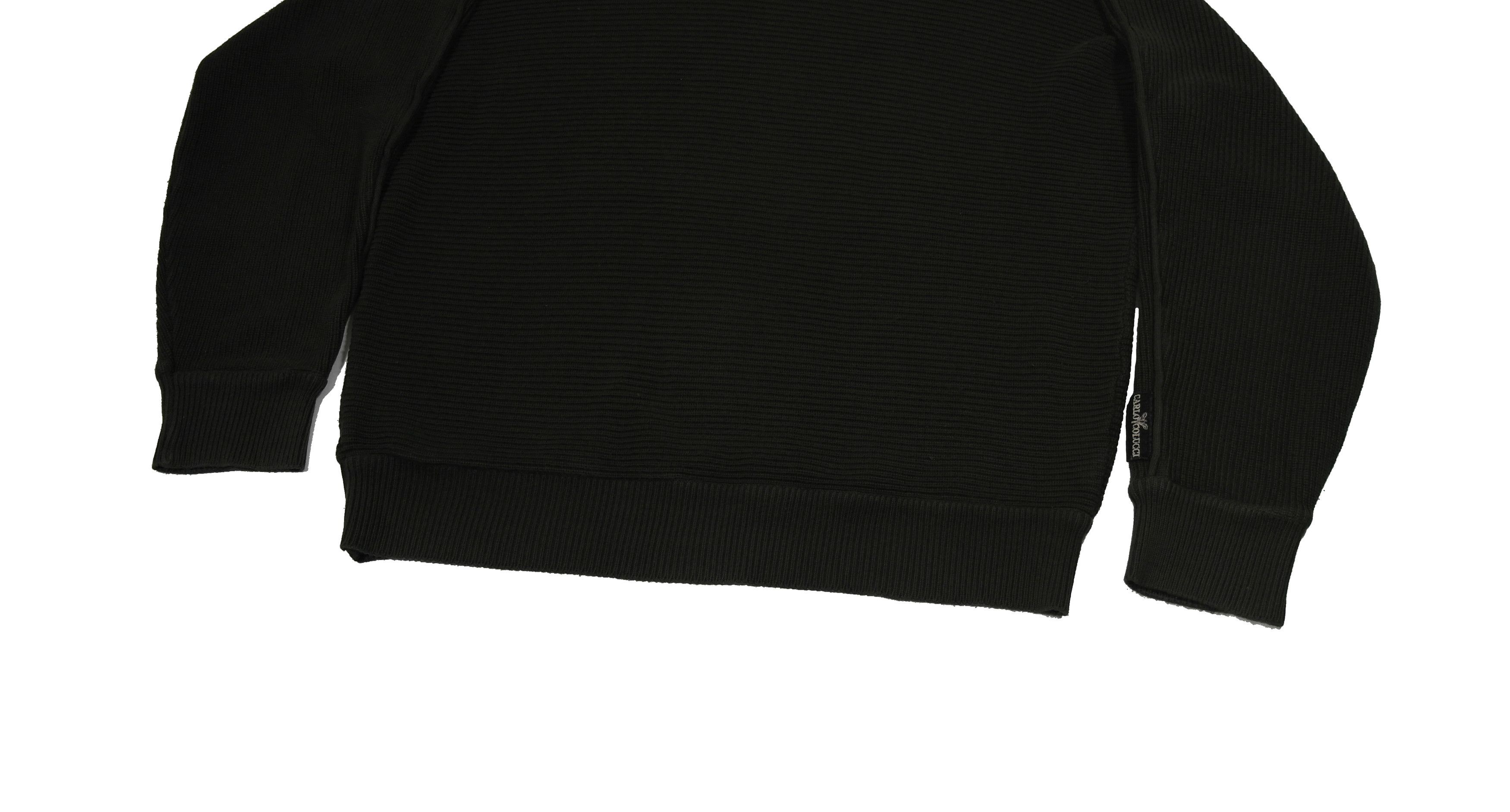 Carlo Colucci Carlo Colucci Mens Vintage Crewneck Knit Sweater Dark Green Size US L / EU 52-54 / 3 - 3 Thumbnail