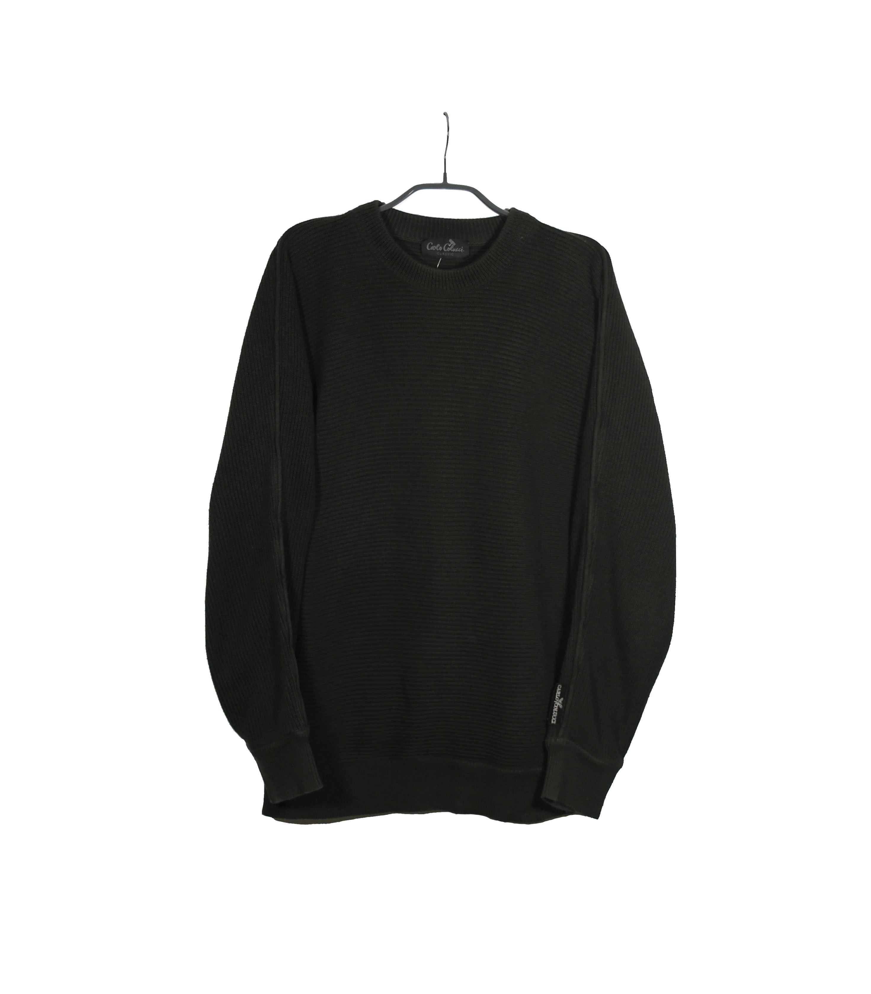 Carlo Colucci Carlo Colucci Mens Vintage Crewneck Knit Sweater Dark Green Size US L / EU 52-54 / 3 - 1 Thumbnail