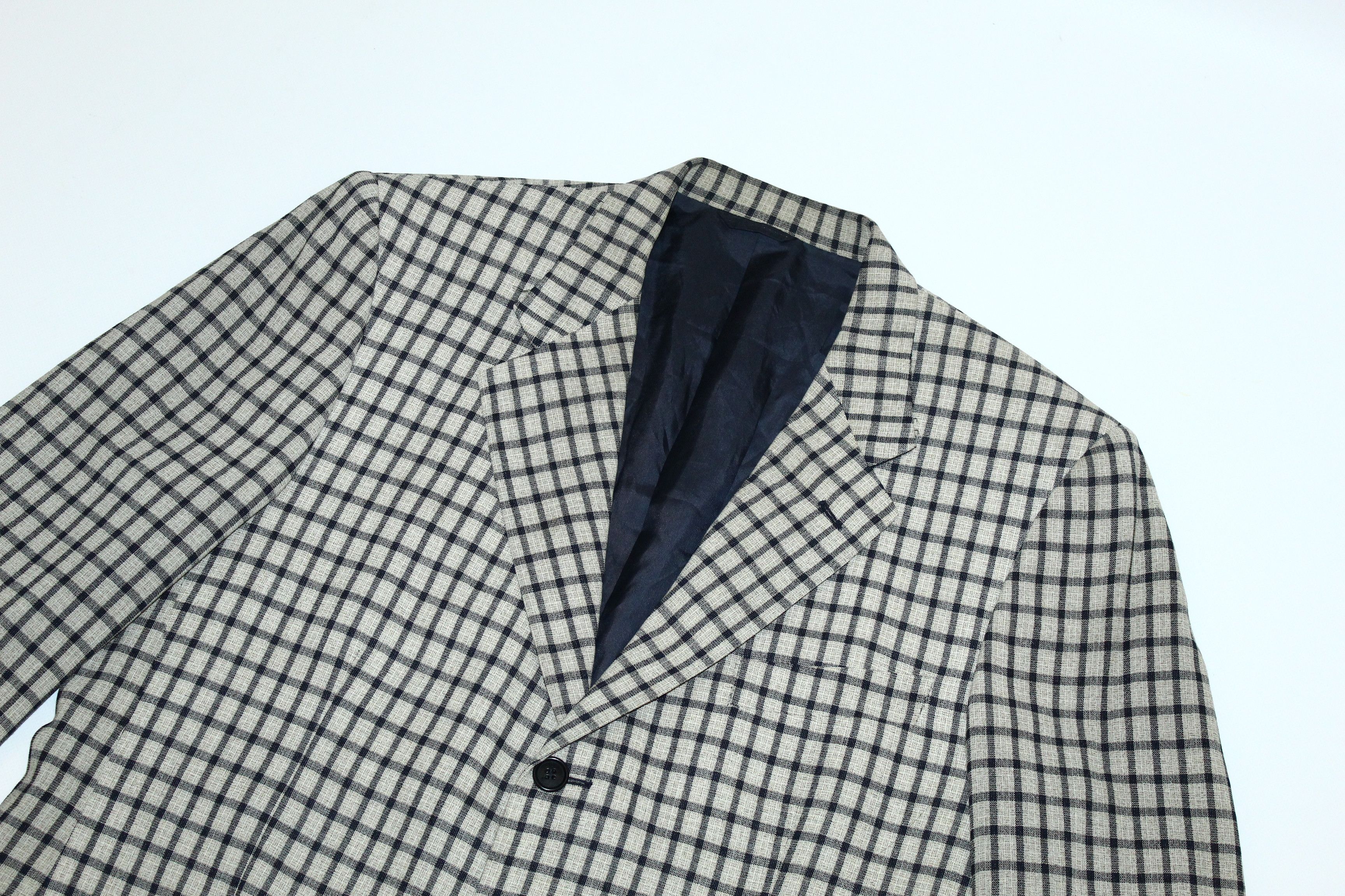 Cerruti 1881 🔥VTG🔥 Cerutti 1881 Wool Country Checker Blazer Jacket Size US XL / EU 56 / 4 - 2 Thumbnail
