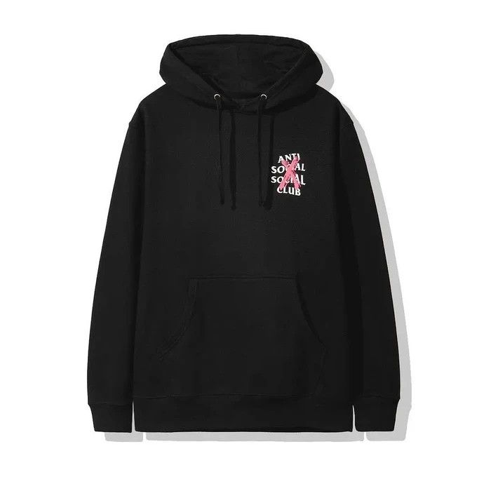 anti social social club cancelled black hoodie