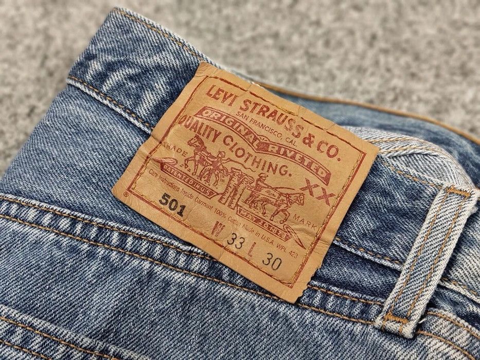 Levi's Vintage 80's Levis 501 Jeans Made USA Perfect Faded Denim Size US 33 - 9 Thumbnail