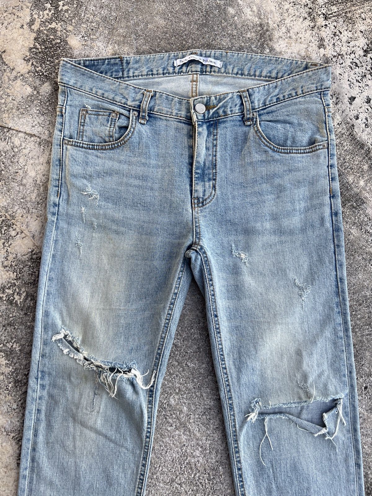 Hysteric Glamour × If Six Was Nine × Salt Avenue 🔥SALT AVENUE RIPPED DESTROY JEANS AMIRI STYLE Size US 33 - 3 Thumbnail