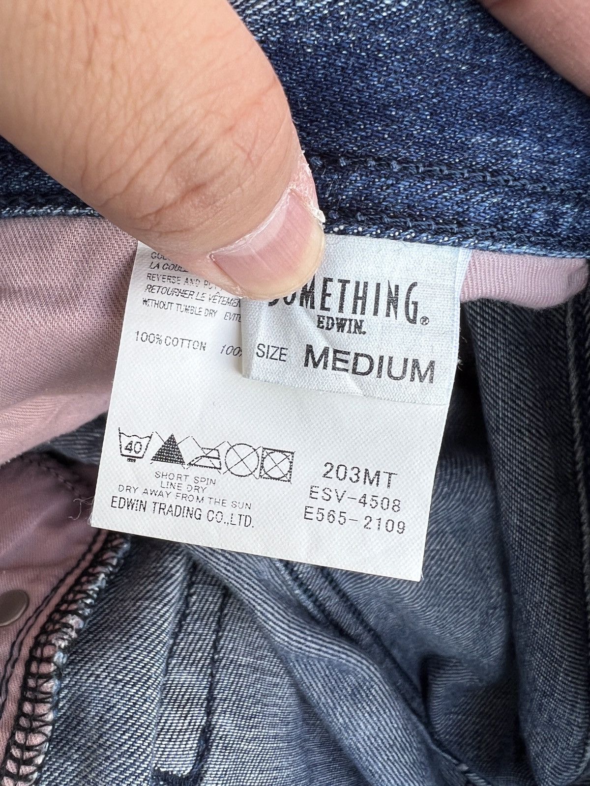 Edwin × Japanese Brand 🔥JAPANESE BRAND EDWIN DISTRESSED PAINTER JEANS Size US 33 - 14 Thumbnail