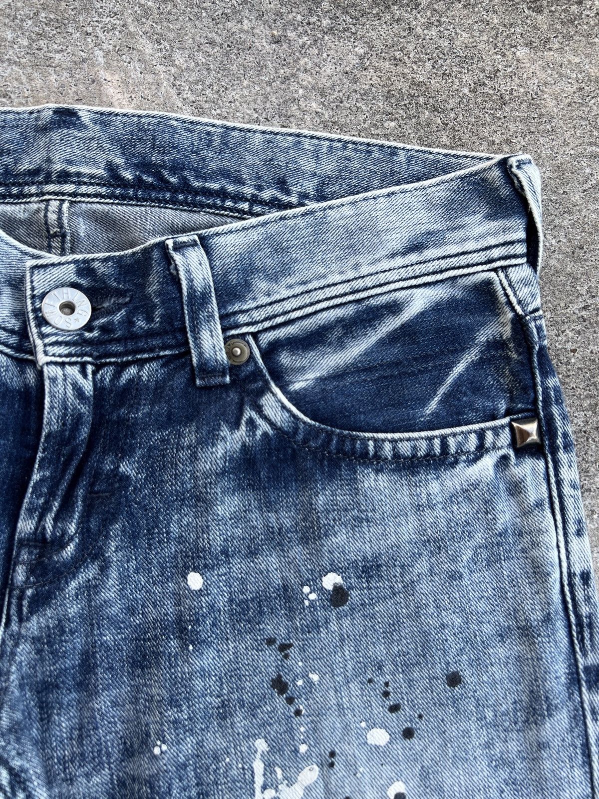 Edwin × Japanese Brand 🔥JAPANESE BRAND EDWIN DISTRESSED PAINTER JEANS Size US 33 - 6 Thumbnail