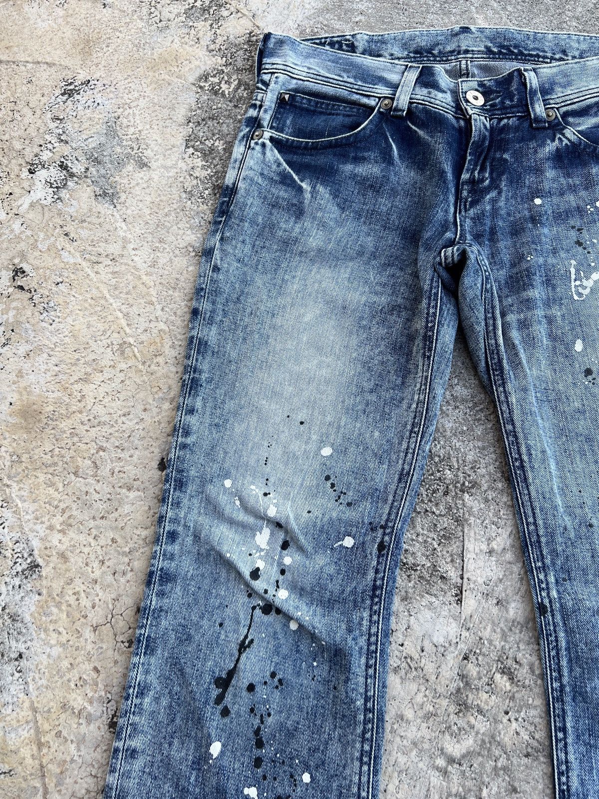 Edwin × Japanese Brand 🔥JAPANESE BRAND EDWIN DISTRESSED PAINTER JEANS Size US 33 - 13 Thumbnail