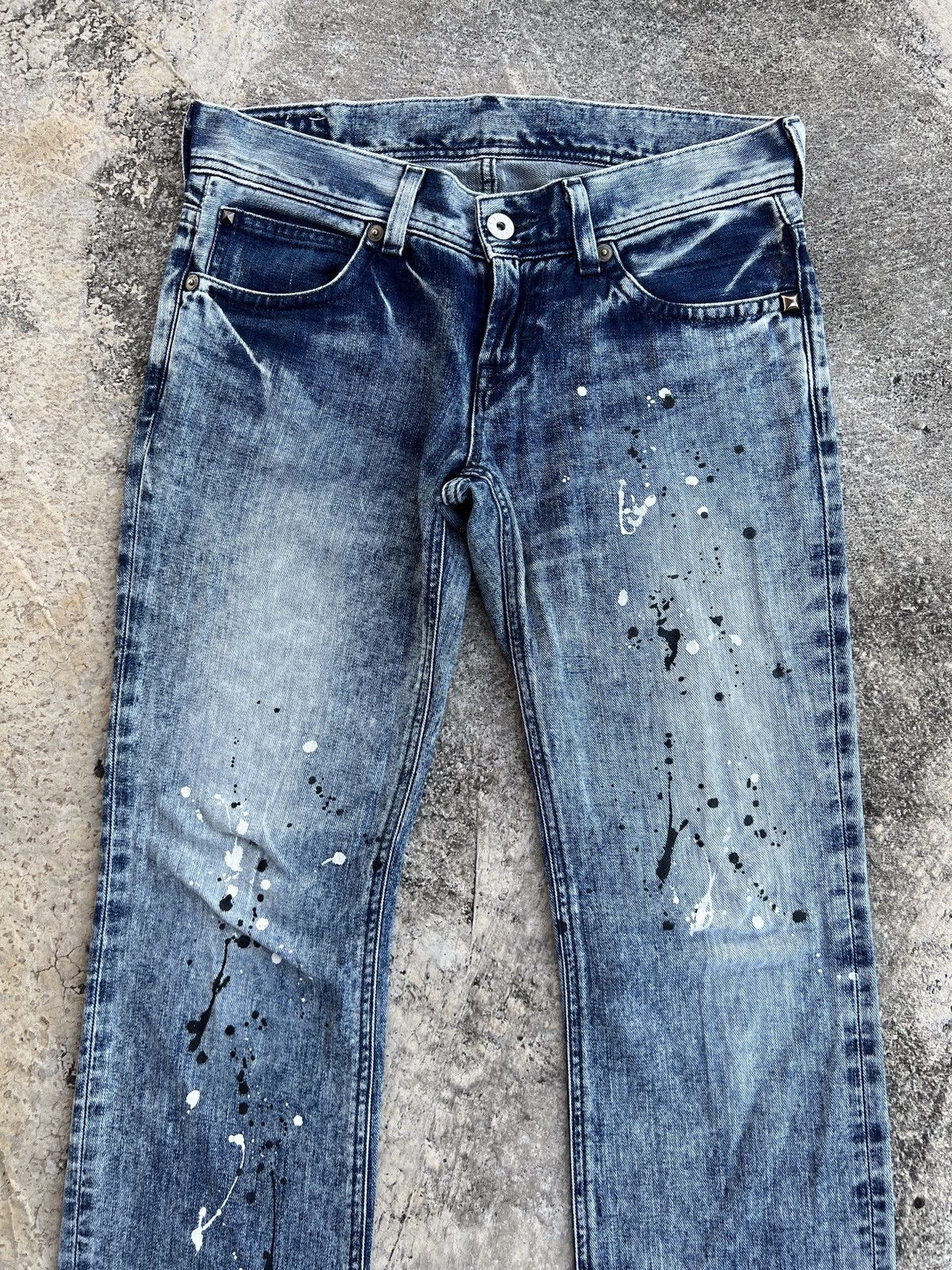 Edwin × Japanese Brand 🔥JAPANESE BRAND EDWIN DISTRESSED PAINTER JEANS Size US 33 - 4 Thumbnail