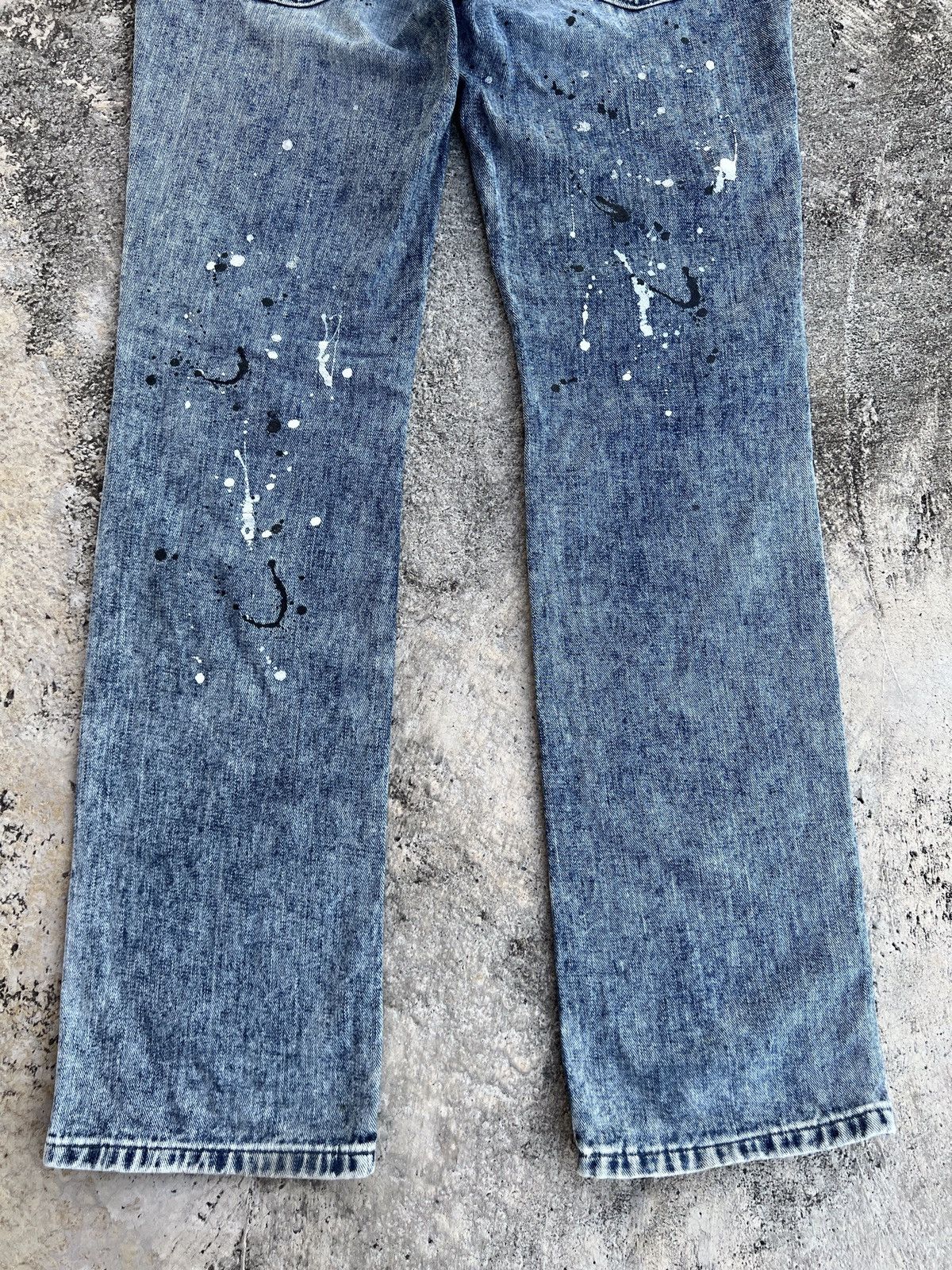 Edwin × Japanese Brand 🔥JAPANESE BRAND EDWIN DISTRESSED PAINTER JEANS Size US 33 - 10 Thumbnail