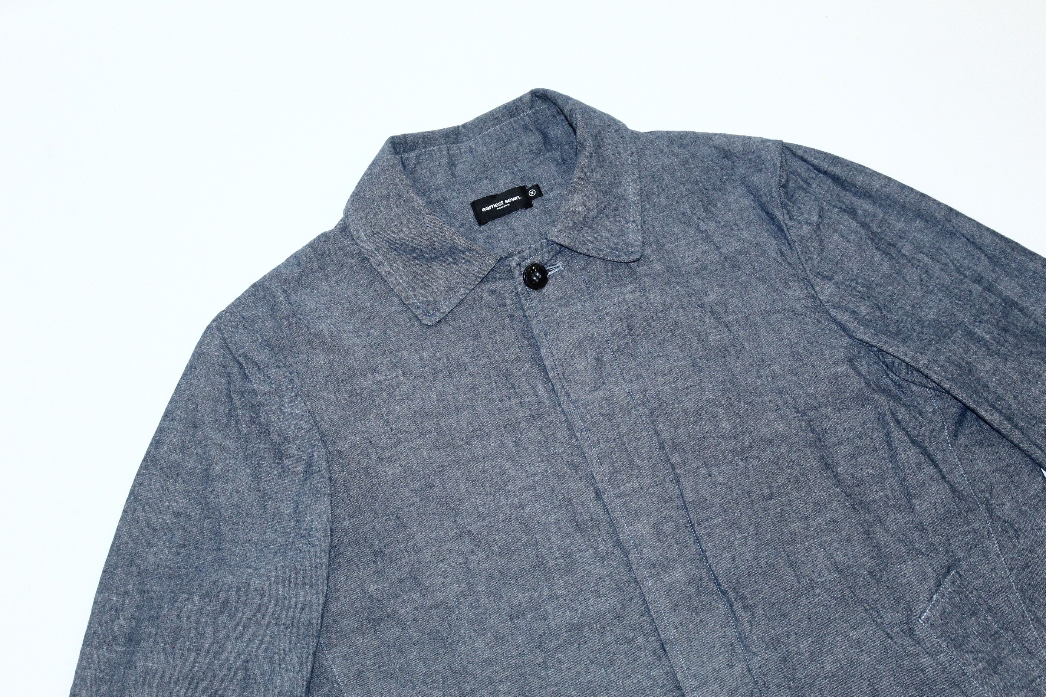 Earnest Sewn Earnest Sewn Studio New York Chambray Lined Trench Coat Size US M / EU 48-50 / 2 - 2 Thumbnail