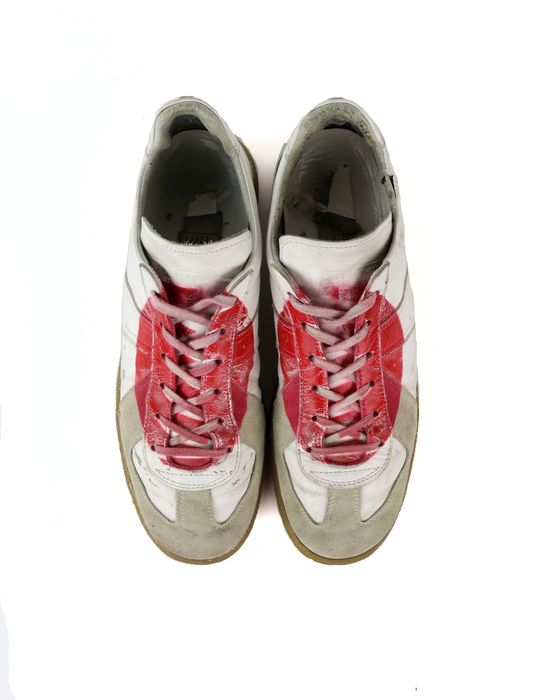 Maison Margiela Maison Margiela SS 2006 Red Dot Painted GATs 43.5 | Grailed