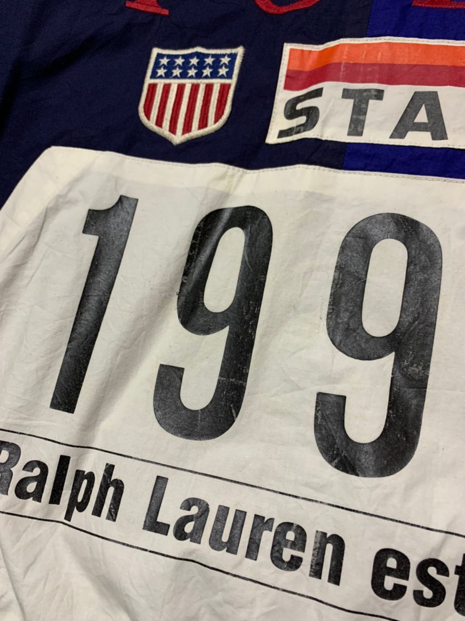 Polo Ralph Lauren 90's Polo RL 1992 Stadium Plates Pullover Oversized Size US M / EU 48-50 / 2 - 6 Thumbnail