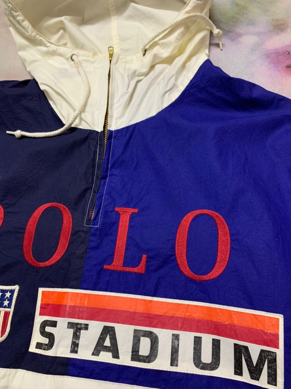 Polo Ralph Lauren 90's Polo RL 1992 Stadium Plates Pullover Oversized Size US M / EU 48-50 / 2 - 5 Thumbnail
