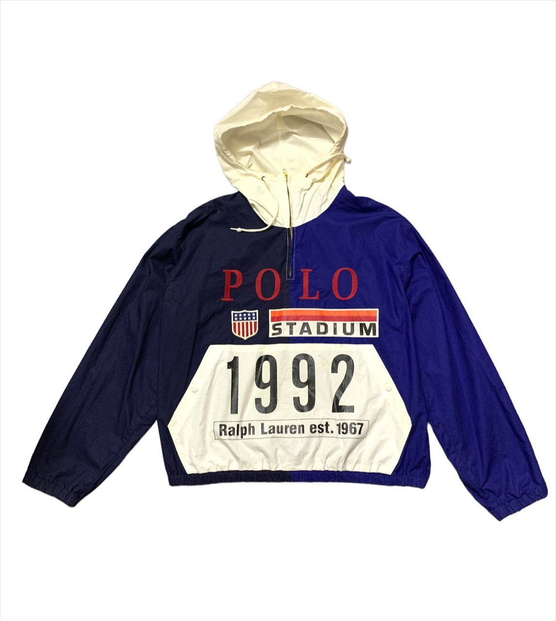 Polo Ralph Lauren 90's Polo RL 1992 Stadium Plates Pullover Oversized Size US M / EU 48-50 / 2 - 3 Thumbnail
