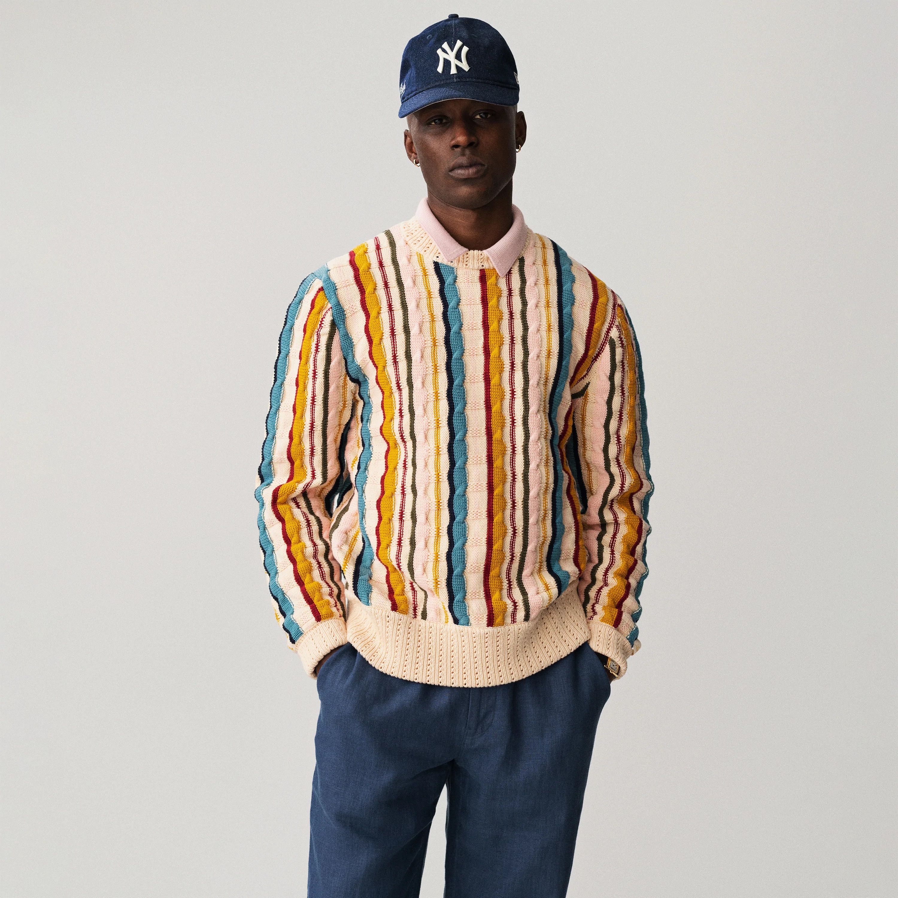 Aime Leon Dore Jacquard Stripe Sweater | Grailed
