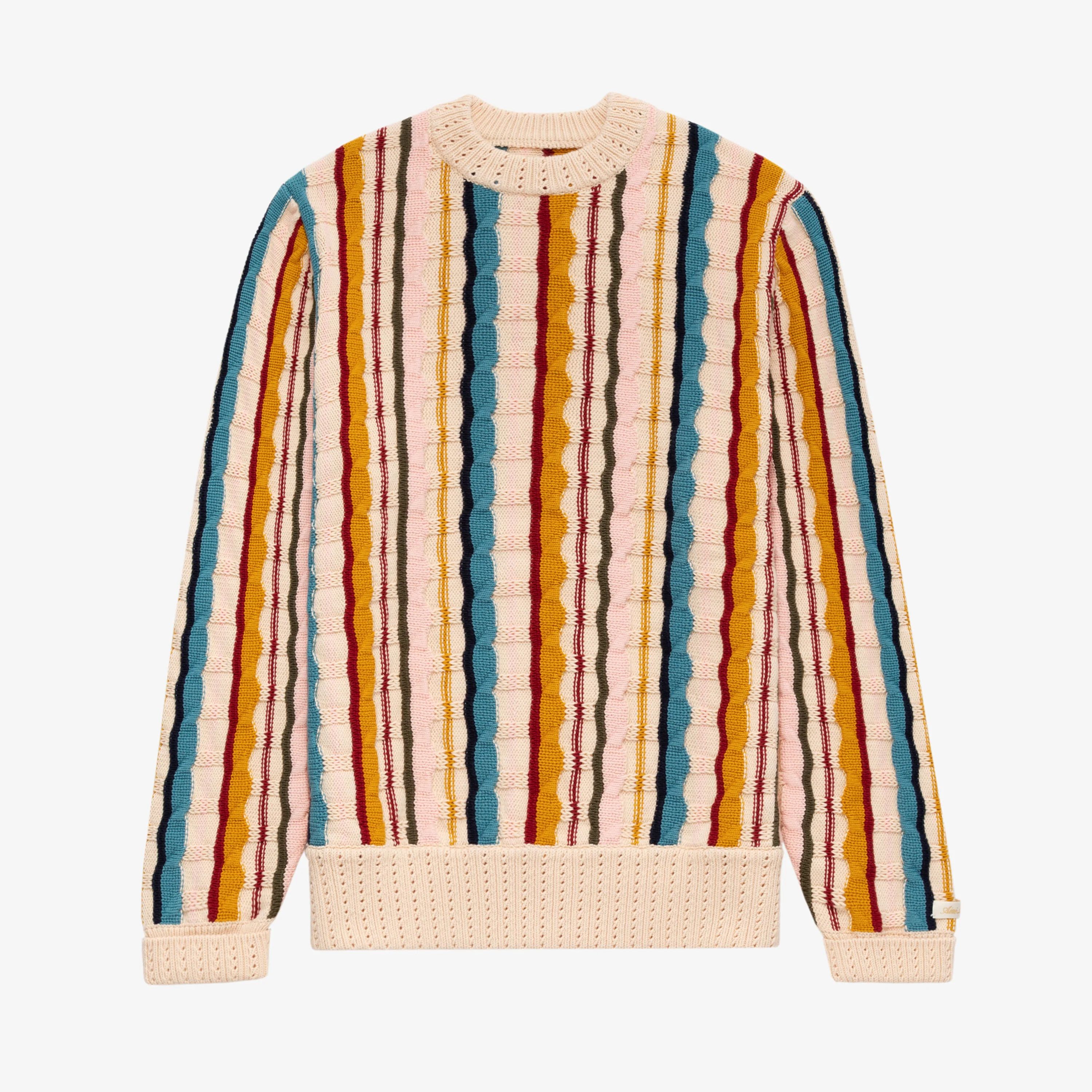 Aime Leon Dore ALD Jacquard Stripe Sweater Size US L / EU 52-54 / 3 - 2 Thumbnail