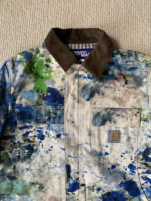 Junya Watanabe MAN X Carhartt Paint Splatter Jeans, $510