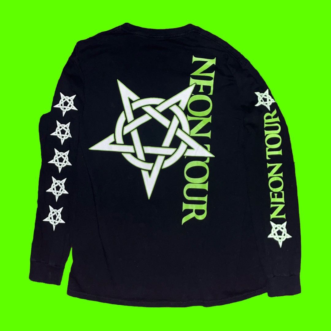 Playboi Carti Playboi Carti Neon Tour Anarchy Long Sleeve Tee M Size US M / EU 48-50 / 2 - 2 Thumbnail