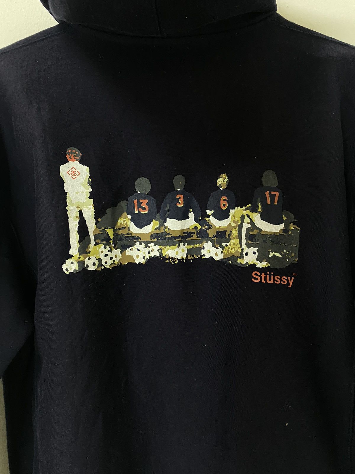 Stussy Stussy Hoodies Big Logo Design Football Player Banch Design Size US L / EU 52-54 / 3 - 4 Thumbnail