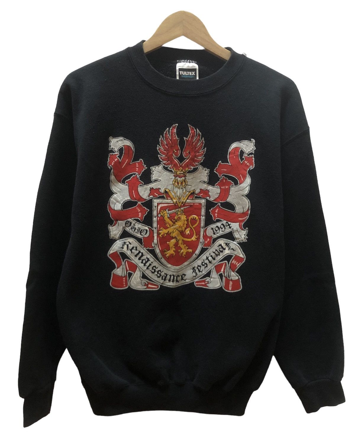 VINTAGE TULTEX RENAISSANCE FESTIVAL BIG PRINT SWEATSHIRT 🔥