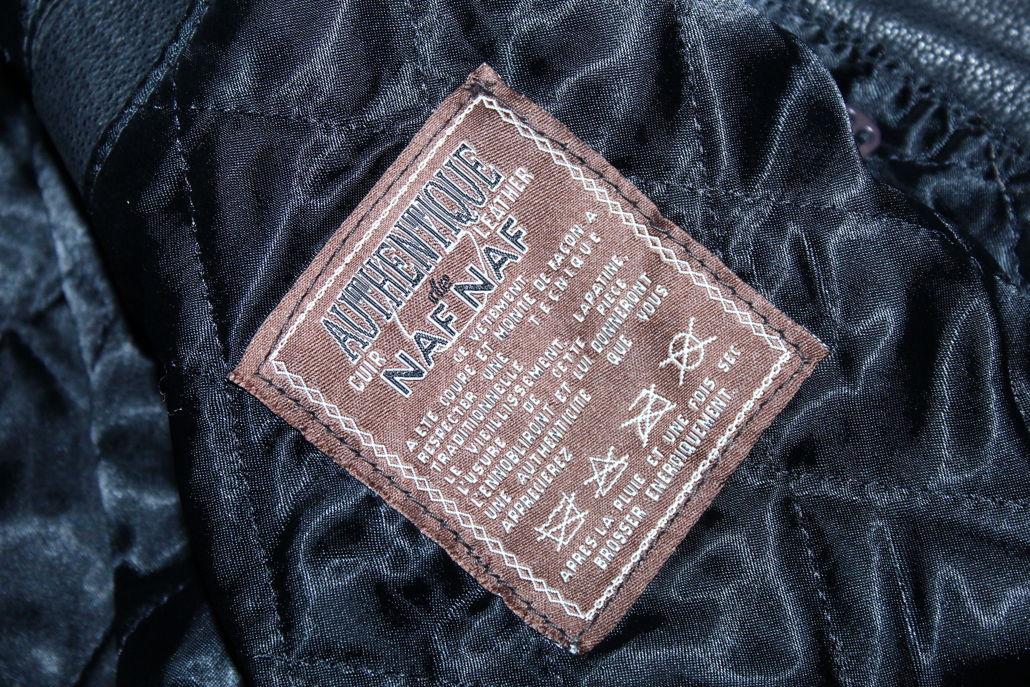 Genuine Leather VTG🔥 NAF NAF cuir de leather double breasted coat Size US S / EU 44-46 / 1 - 8 Thumbnail