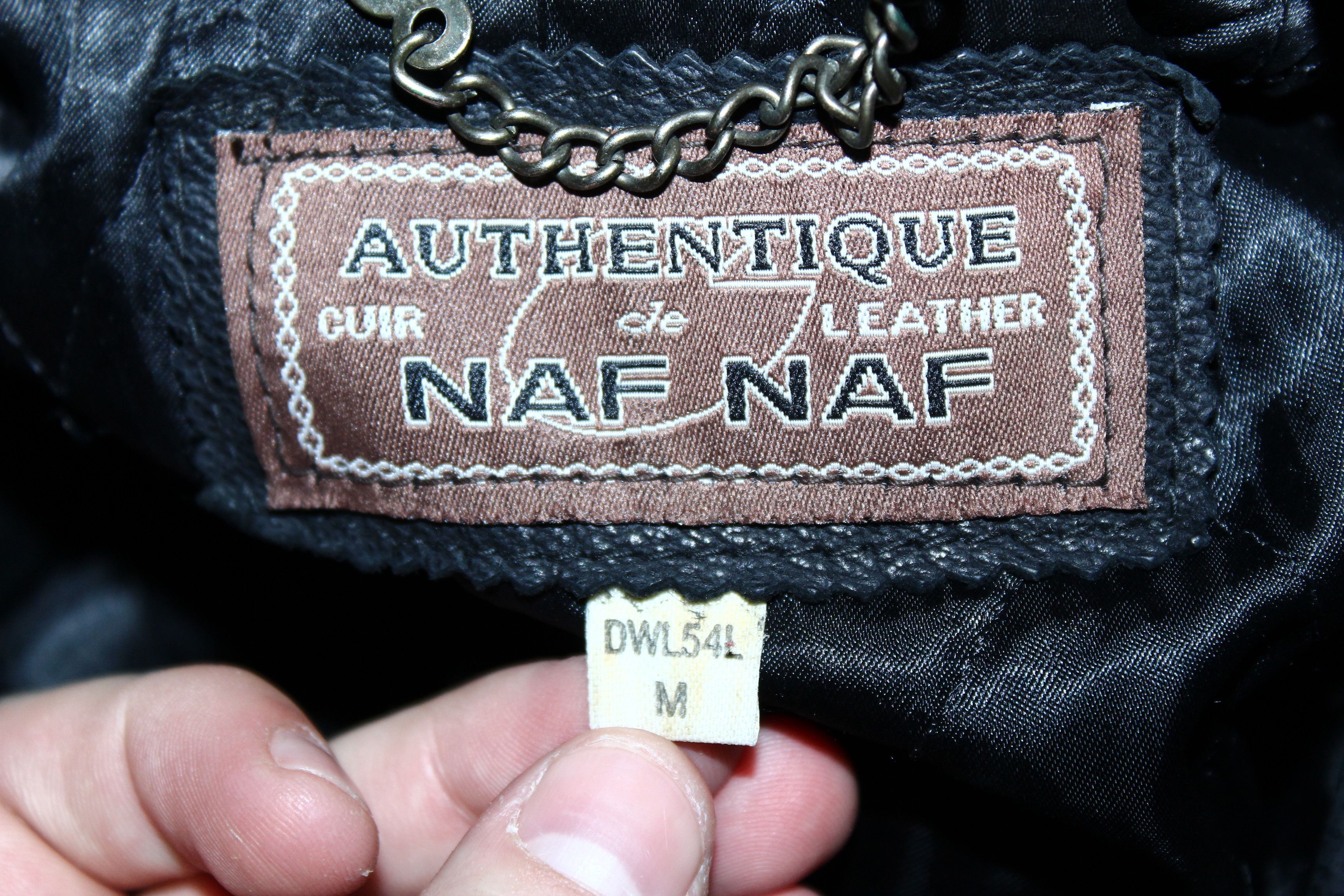 Genuine Leather VTG🔥 NAF NAF cuir de leather double breasted coat Size US S / EU 44-46 / 1 - 11 Thumbnail