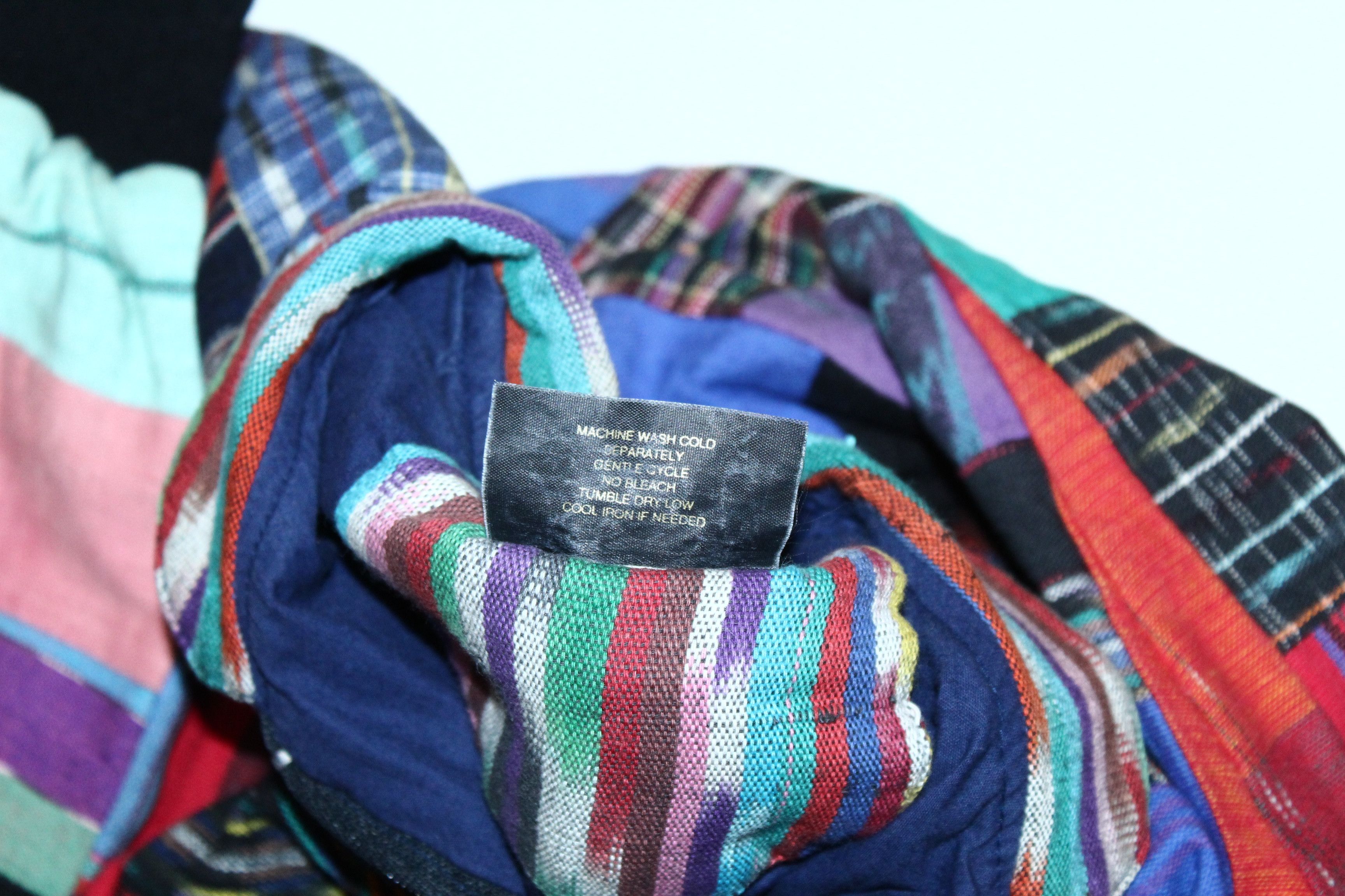 Japanese Brand Y2K💥Quetzal Crazy Patchwork Hidden Zip Woven Cotton Jacket Size US S / EU 44-46 / 1 - 3 Thumbnail