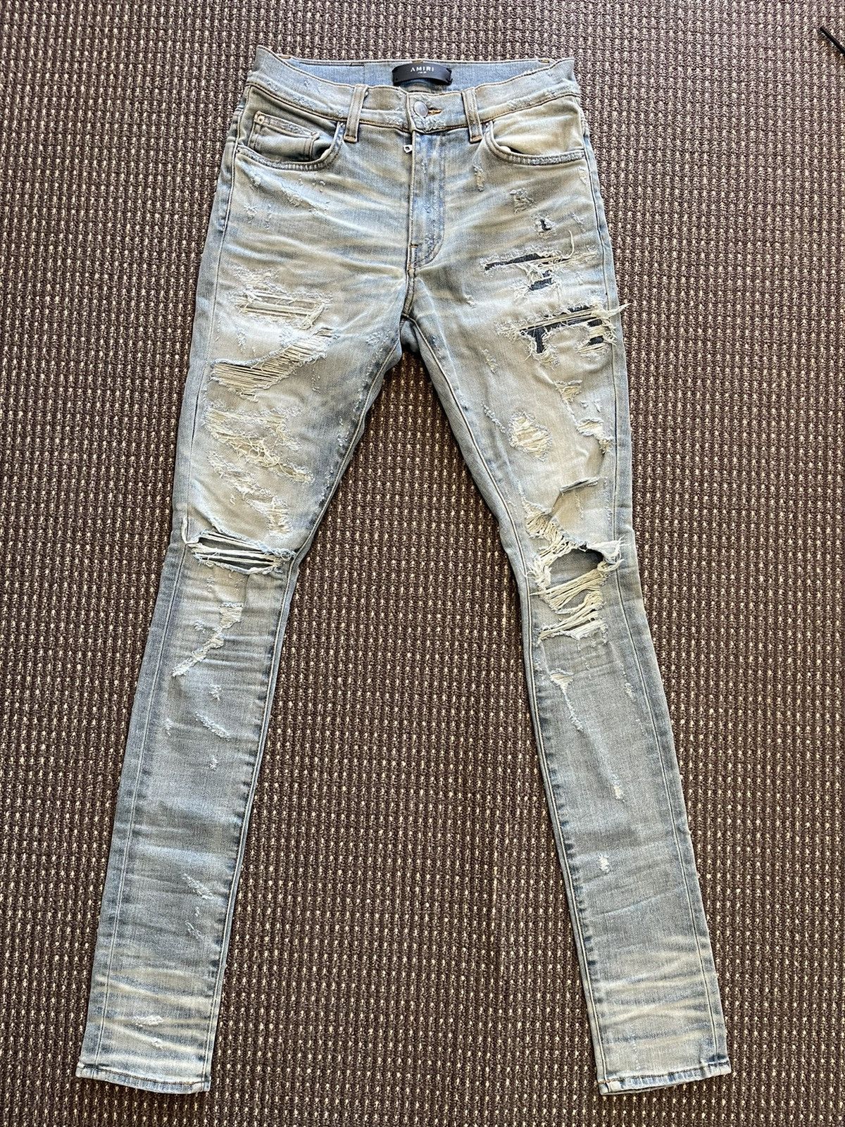 Amiri Heavily Distressed Denim Size US 29 - 2 Thumbnail