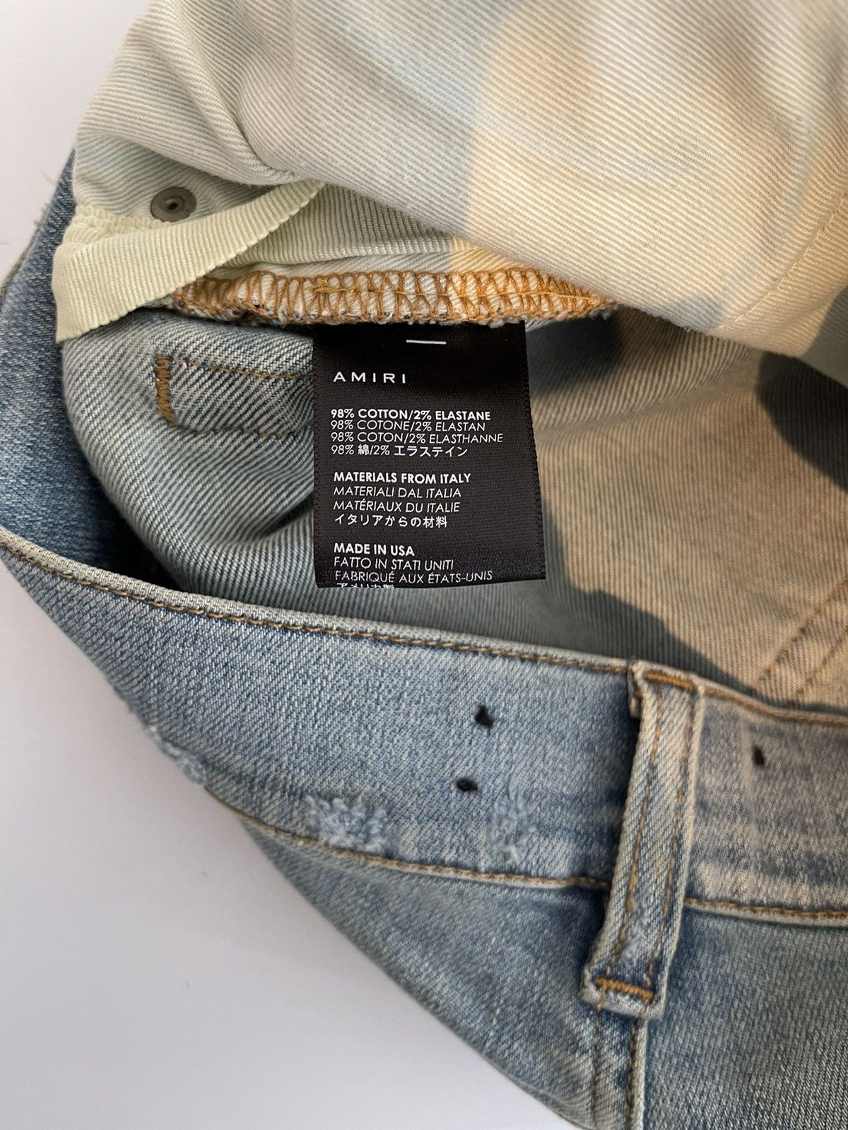 Amiri Heavily Distressed Denim Size US 29 - 6 Thumbnail