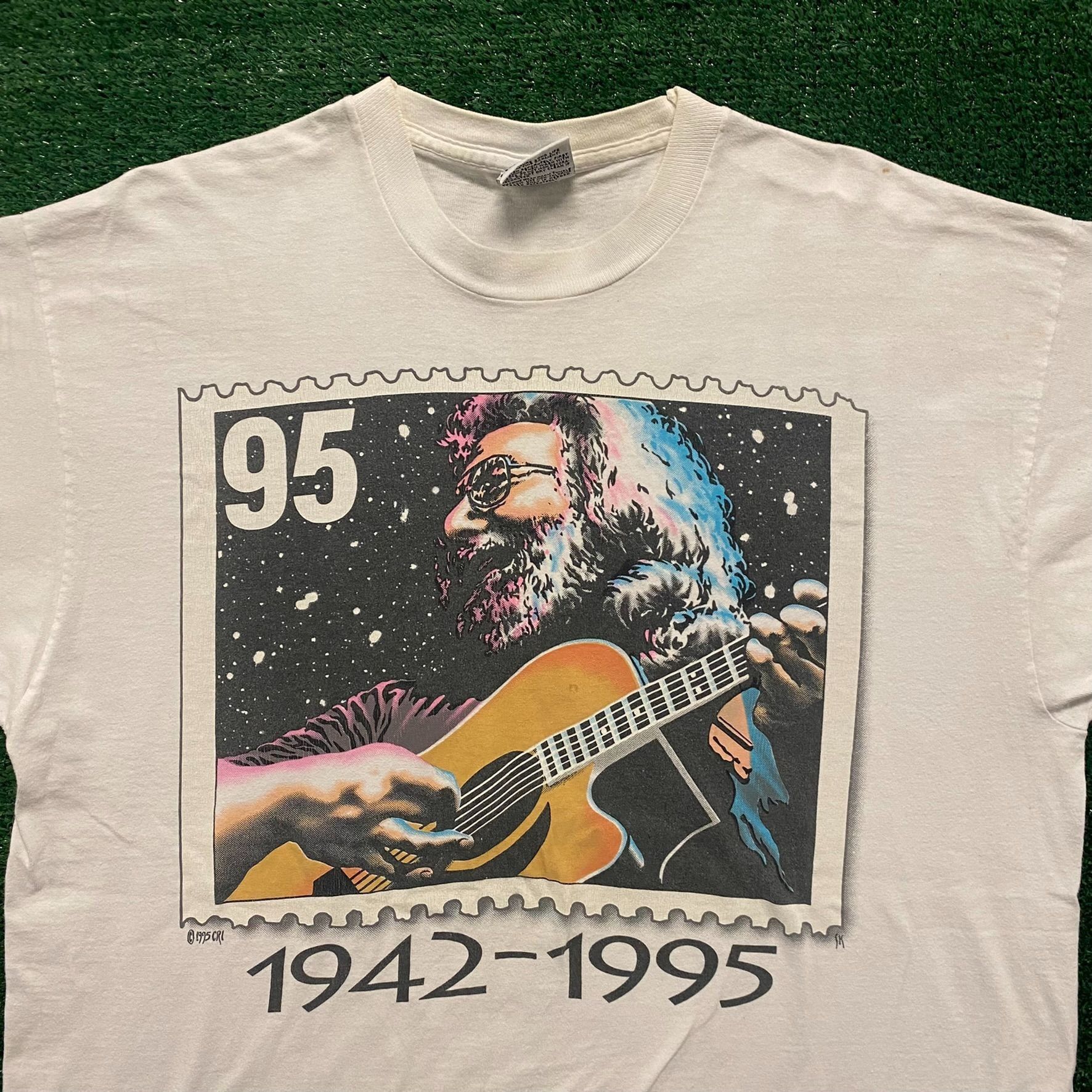 Band Tees Jerry Garcia Vintage 90s Band T-Shirt Size US XL / EU 56 / 4 - 2 Thumbnail