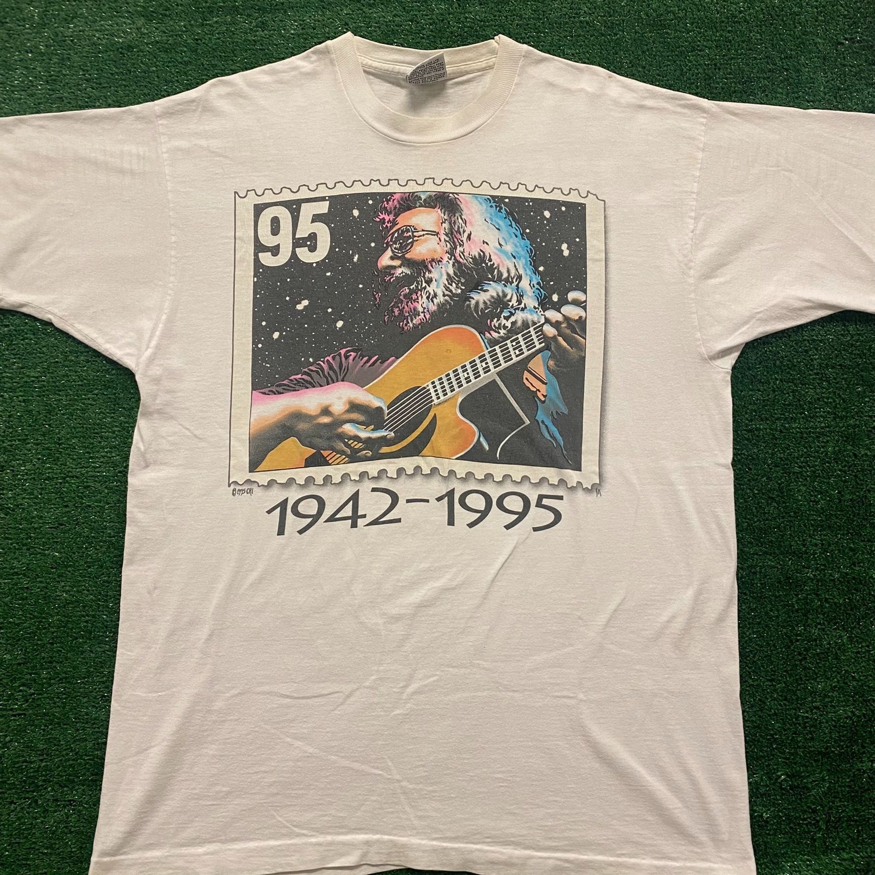 Band Tees Jerry Garcia Vintage 90s Band T-Shirt Size US XL / EU 56 / 4 - 1 Thumbnail