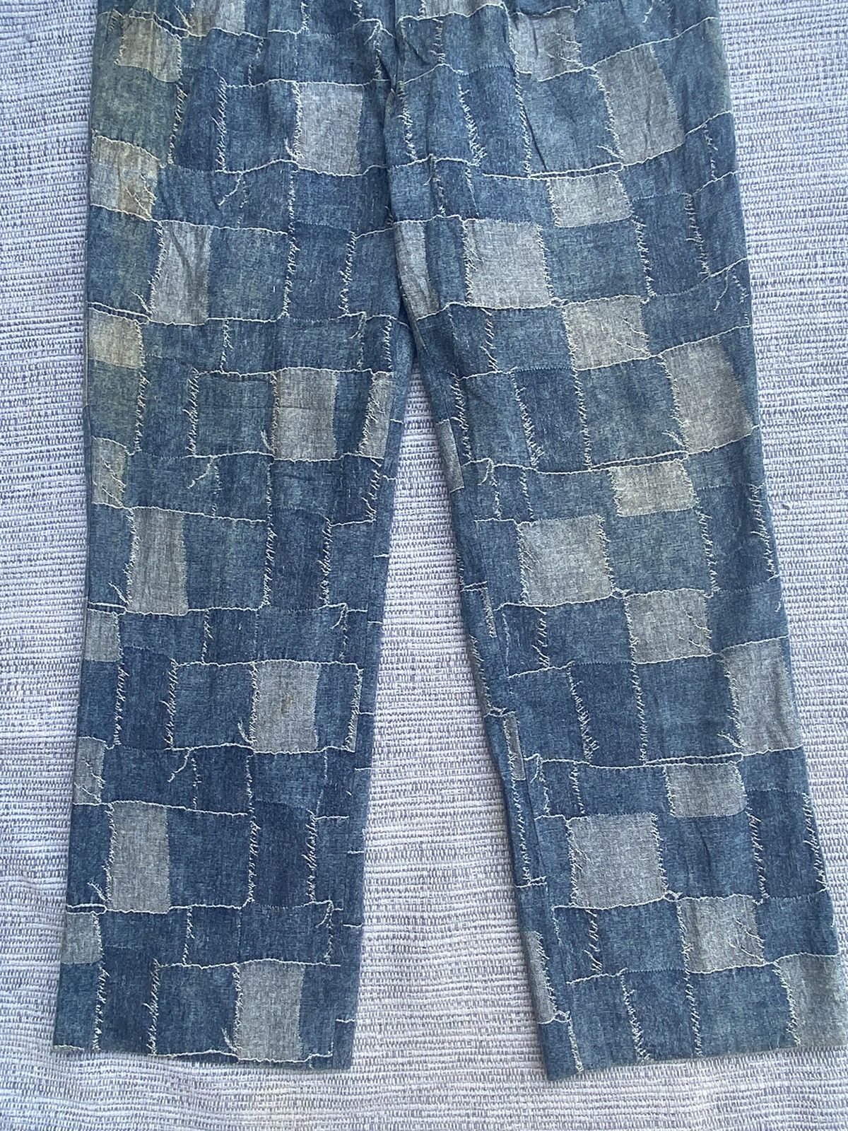Japanese Brand patch denim pants Size US 33 - 4 Thumbnail