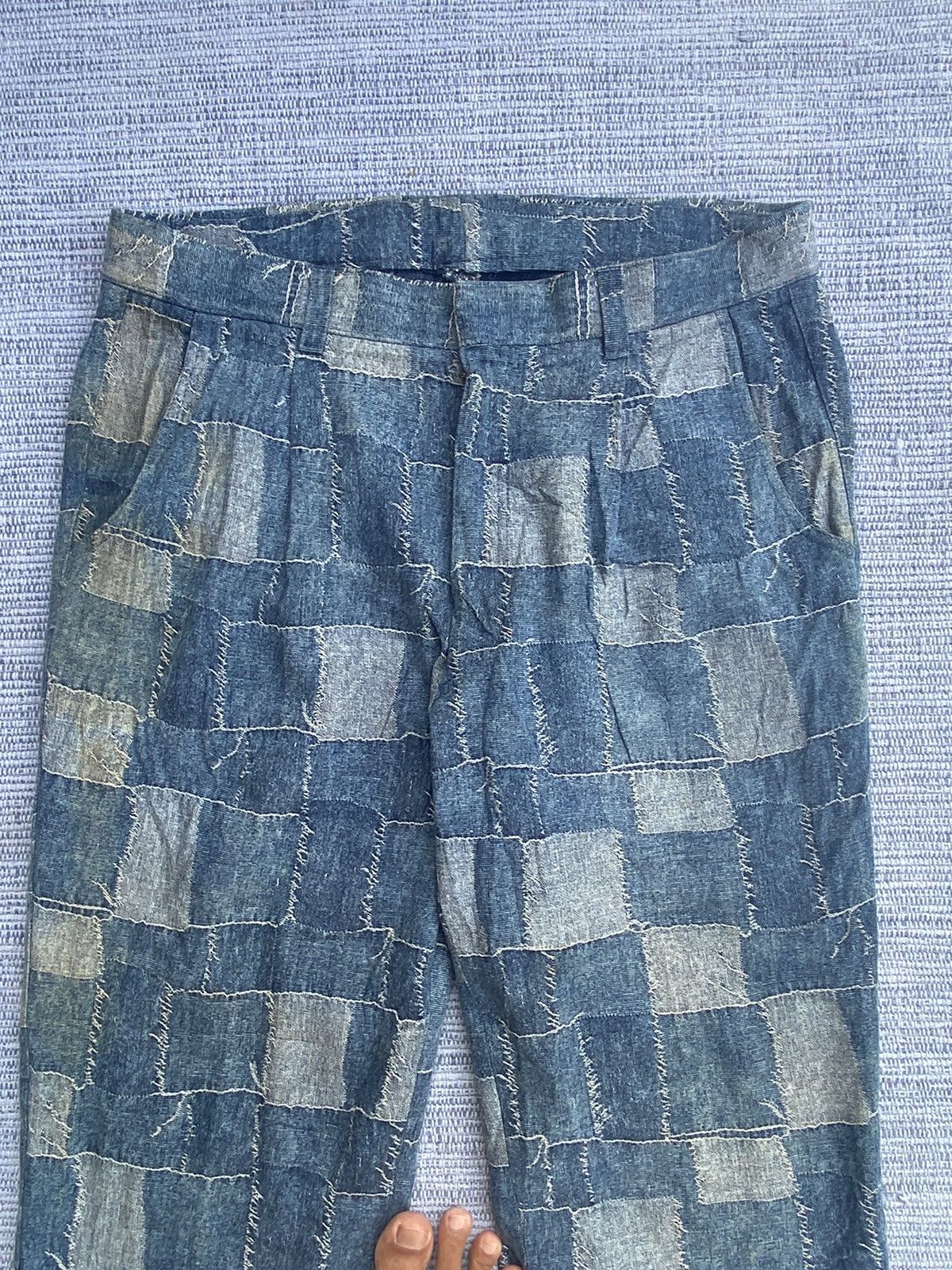 Japanese Brand patch denim pants Size US 33 - 3 Thumbnail
