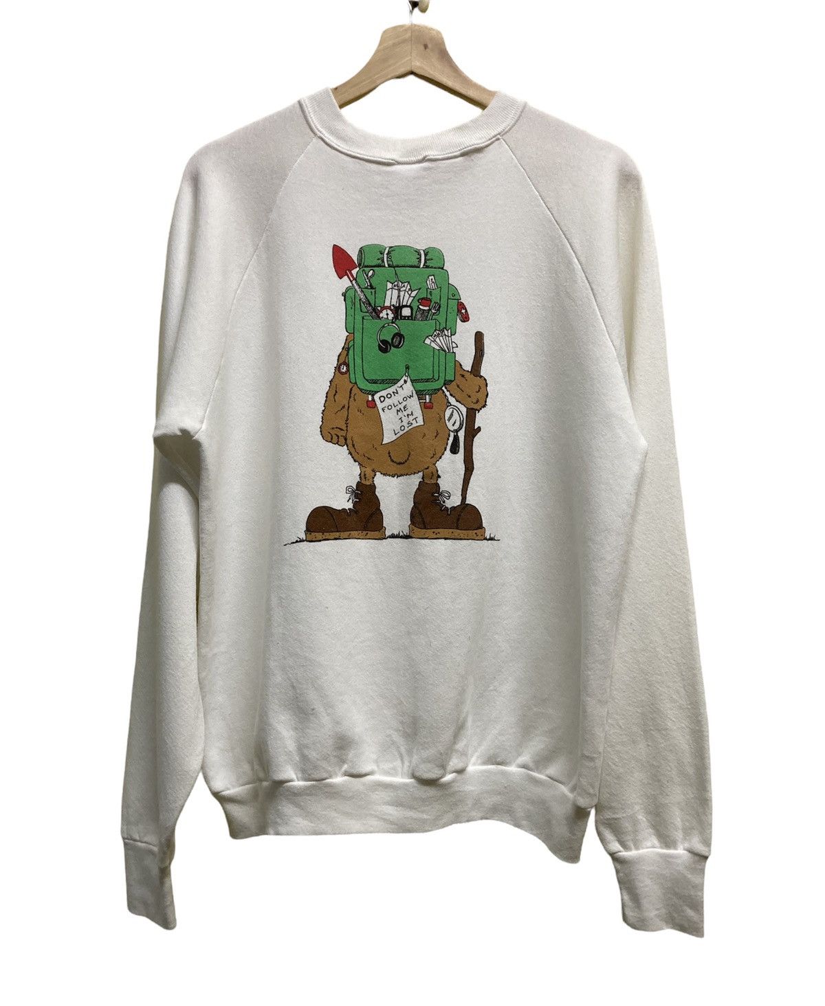 Vintage Vintage 90’s Mirror Print Crewneck Sweatshirt Size US L / EU 52-54 / 3 - 3 Thumbnail