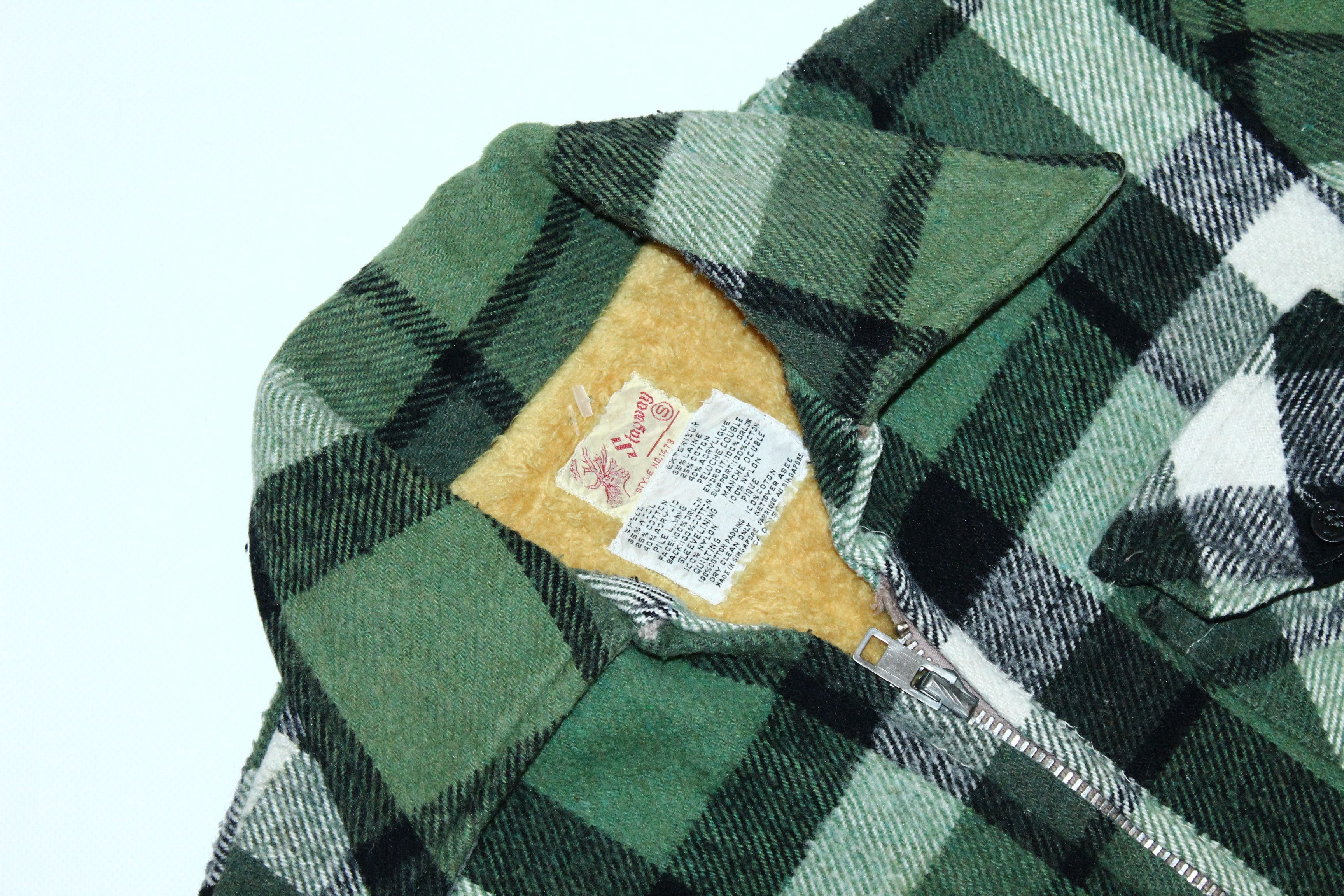 Lumberjack 💥RARE💥 60s 70s Stagway Green Plaid Lumberjack Jacket Size US S / EU 44-46 / 1 - 5 Thumbnail