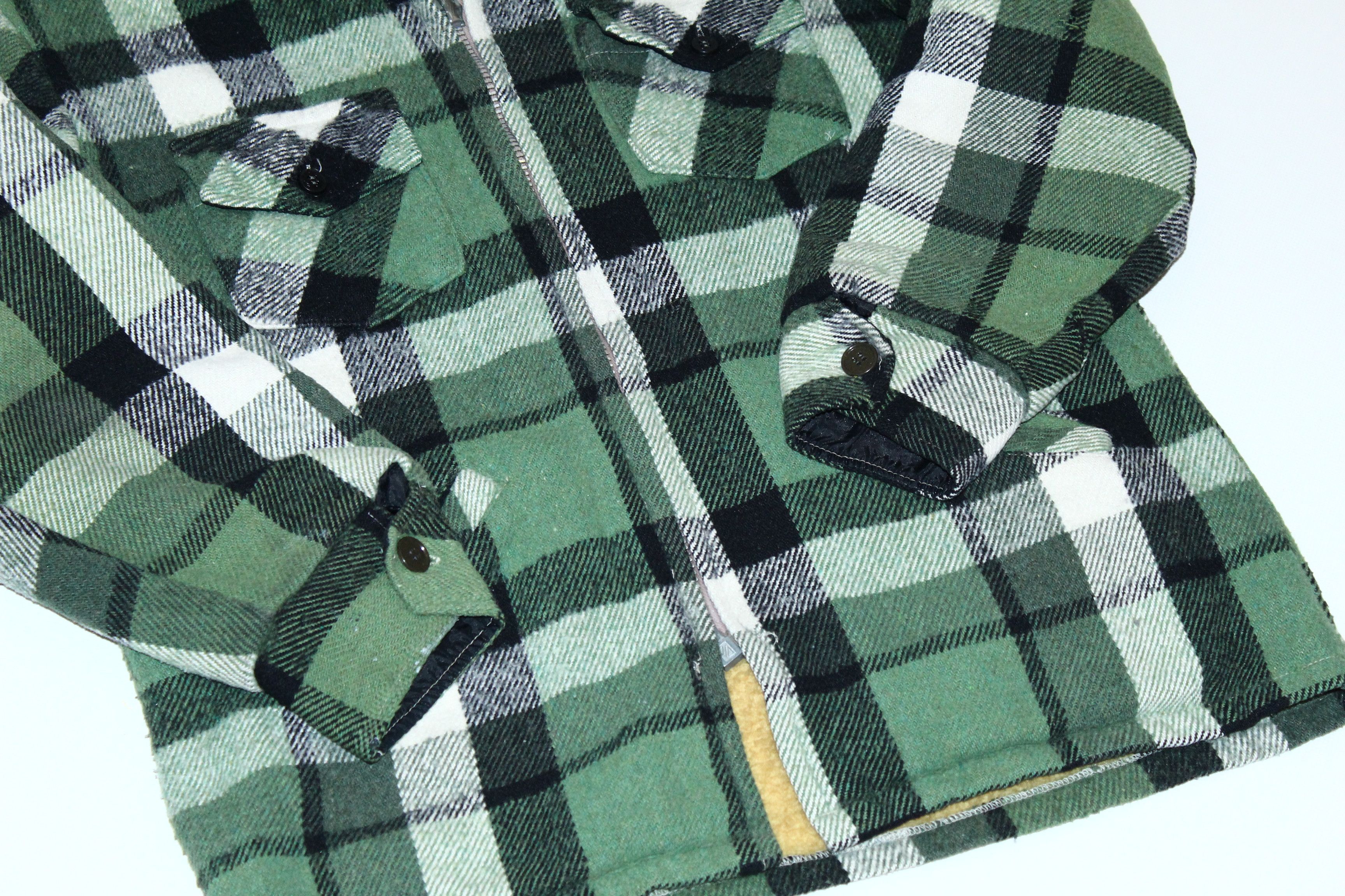 Lumberjack 💥RARE💥 60s 70s Stagway Green Plaid Lumberjack Jacket Size US S / EU 44-46 / 1 - 4 Thumbnail