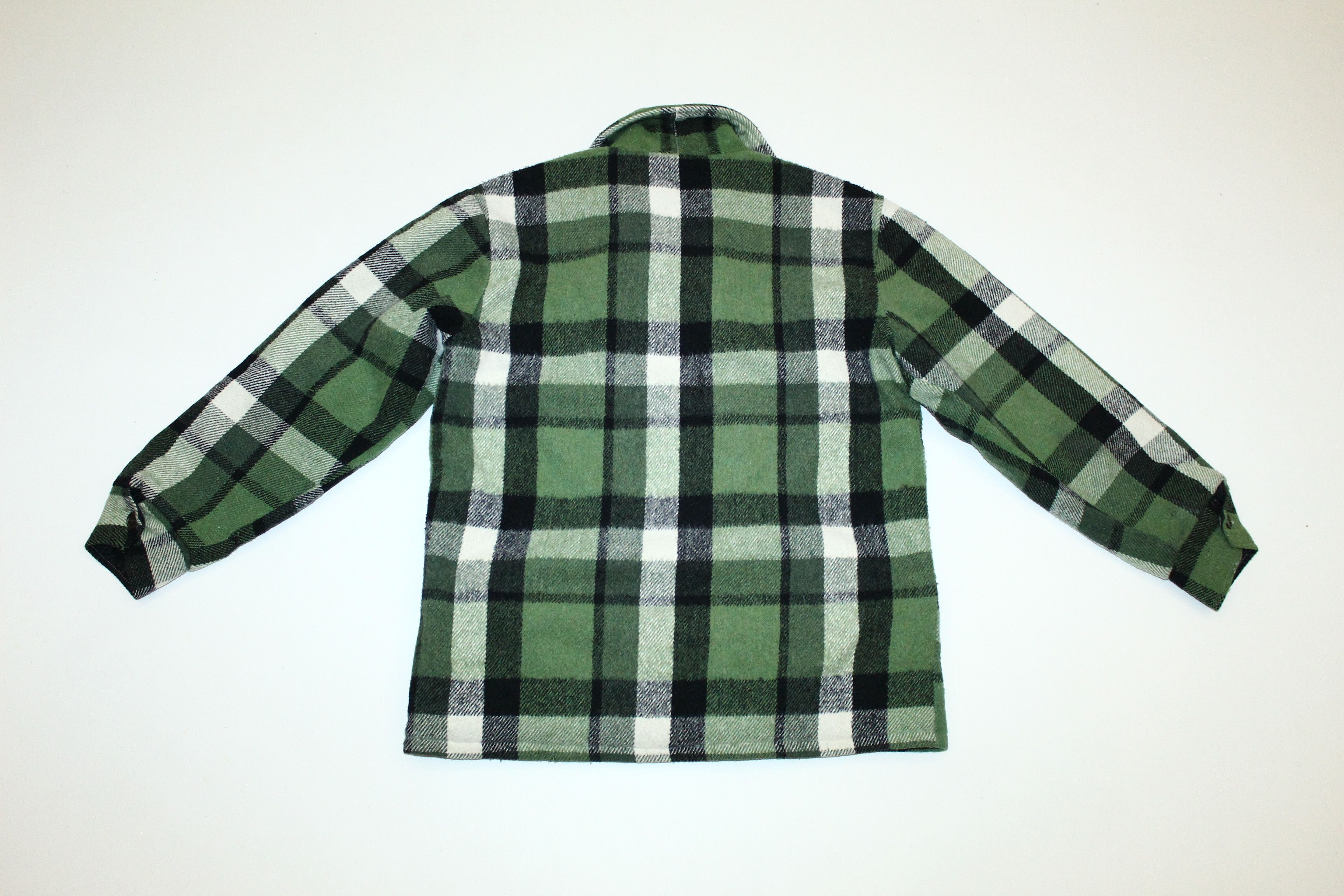 Lumberjack 💥RARE💥 60s 70s Stagway Green Plaid Lumberjack Jacket Size US S / EU 44-46 / 1 - 8 Thumbnail