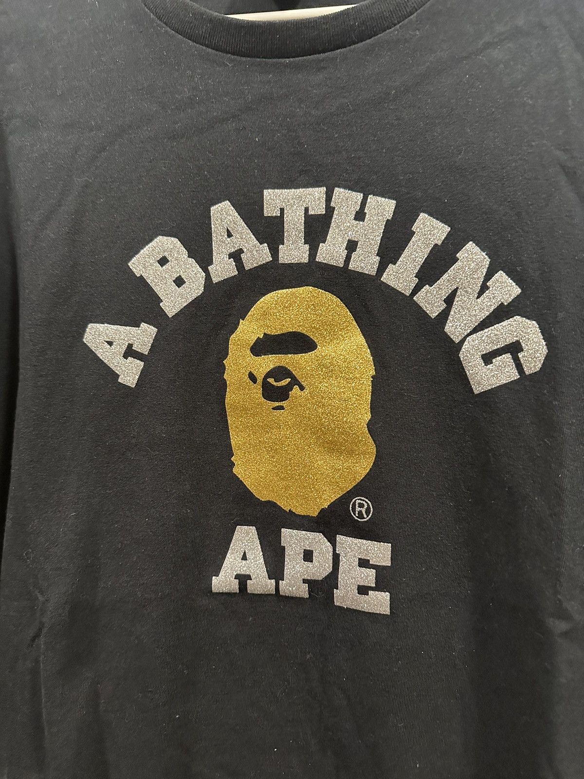 Bape Glitter College Tee Size US XL / EU 56 / 4 - 2 Thumbnail