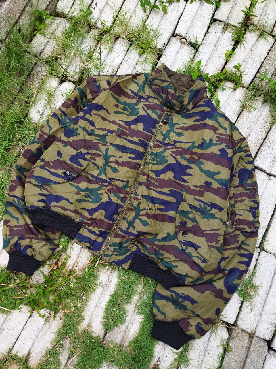 Jean Paul Gaultier Vintage Junior Gaultier Camo Cropped Oversize Jacket Size US M / EU 48-50 / 2 - 2 Thumbnail