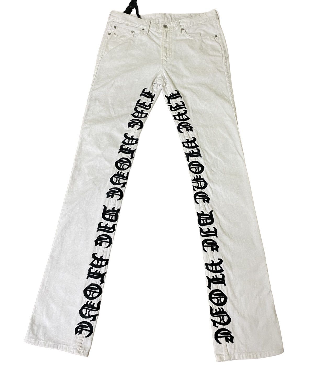 Vlone Zipper Jeans - White main image 1