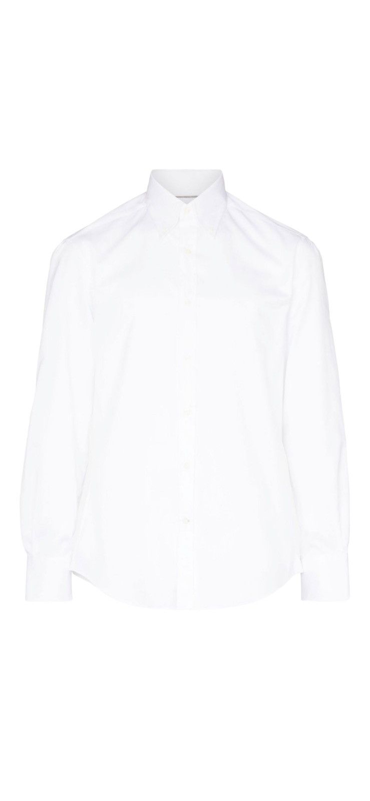 Brunello Cucinelli White Cotton Twill Shirt
