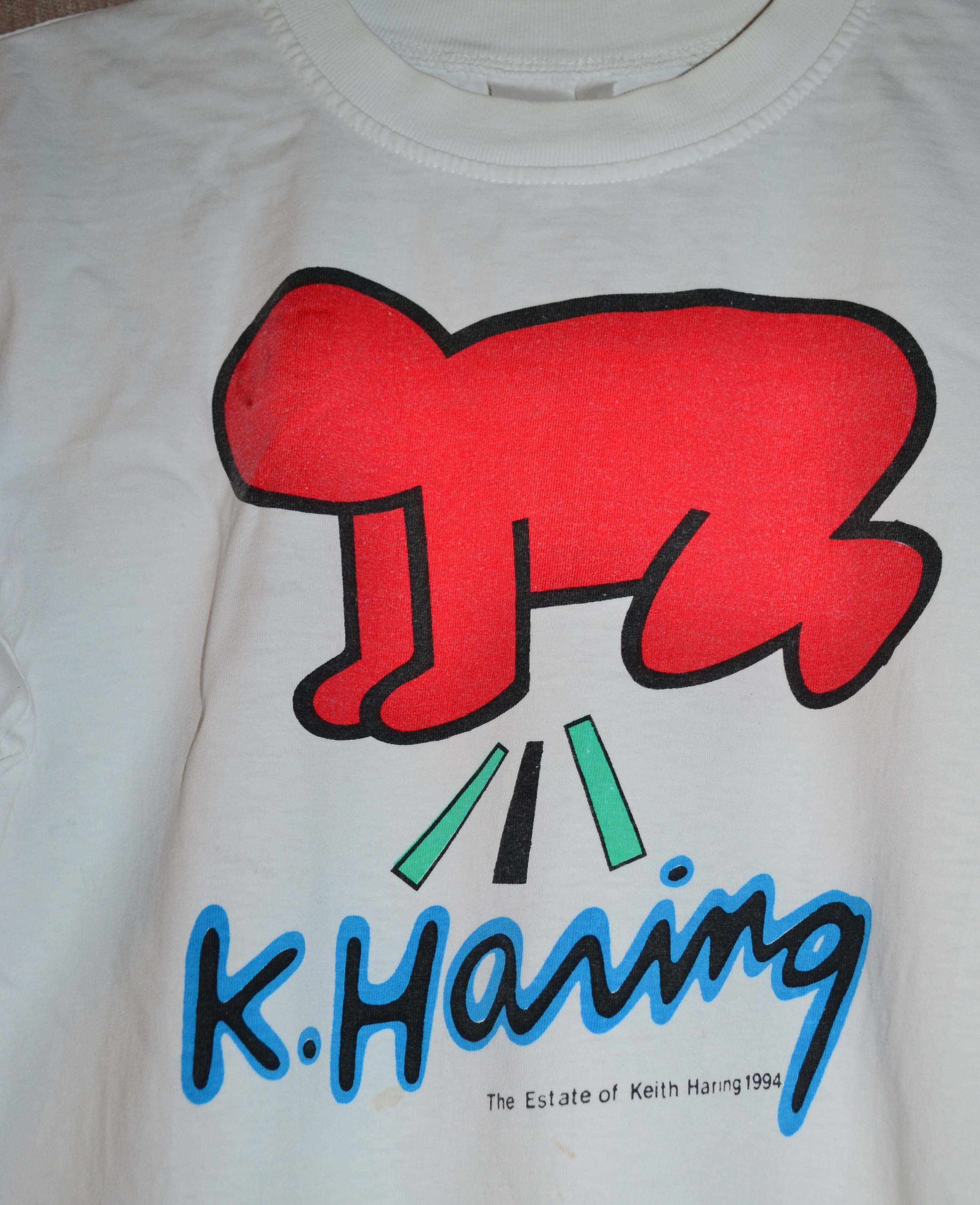 Keith Haring KEITH HARING 1994 Vintage Crawling Baby T-Shirt Size US M / EU 48-50 / 2 - 2 Thumbnail